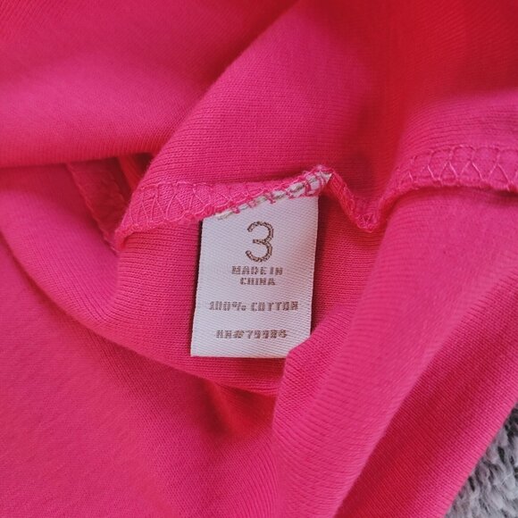 CHicos True Color Tee Top Size XL Pink 100% Cotton V Neck Comfort Gianna 17235 - Picture 6 of 11